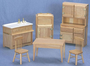 CLA00144 Oak Kitchen Set by Classics