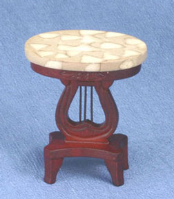 CLA10566 Mahogany Lyre Side Table by Classics 