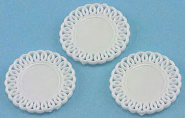 CB153 - Lace-Edged Plates, (3)