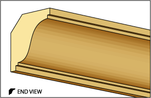 CLA77967 3/16 inch Cornice/Crown Molding by Classics