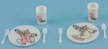 CB140P - Circus Dish Set, Pastel