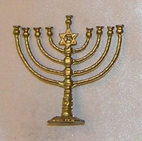 ISL25011 Large Menorah, Gold Color by Island Crafts