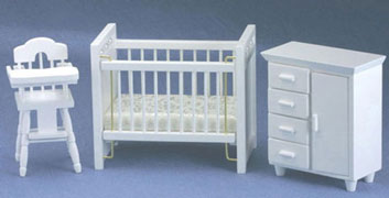 CLA91307 White Nursery Set by Classics