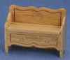 CLA10736 Oak Carved Storage Bench by Classics