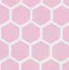 HW7327 Pink Large Hexagon floor 11 inch x 17 inch by Houseworks 