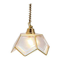 HW2577 5 Panel Hanging Lamp by Houseworks 