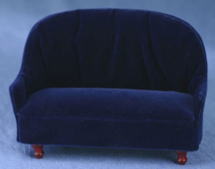 CLA10694 Dark Blue Velvet Sofa by Classics