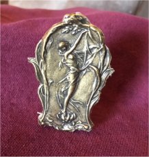 ANTIQUE GOLD LADY IN BRANCHES