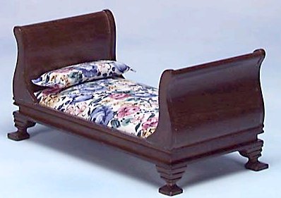 CLA10540 Walnut Single Sleigh Bed by Classics