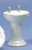 CLA01213 White Pedestal Sink with Gold Trim by Classics