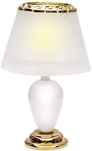 HW2530 White Teardrop Table Lamp by Houseworks 