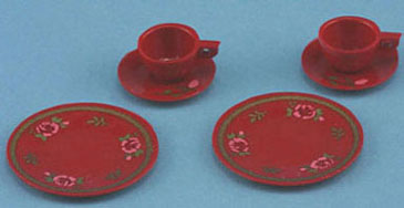 CB065R Red Dinnerware Set