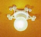 MH1023 White Ornate Ceiling Fixture by Miniature House