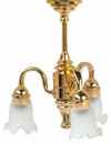 HWH2607 3-Arm Frosted Tulip Chandelier by Houseworks 