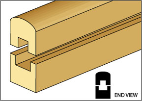 CLA77011 Porch Rails Top/Bottom by Classics