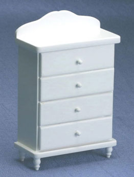 CLA10810 White Chest of Drawers by Classics