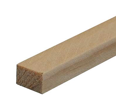 HW7523 12 pack Pine Stripwood 1/4 inch x 3/8 inch by Houseworks