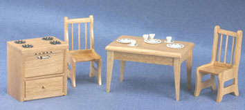 CLA91631 Oak Dining Room Set by Classics