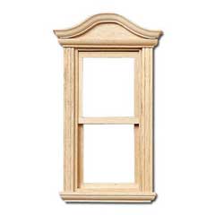 HWH5057 1/2 inch scale Bonnet Pediment Window by Houseworks