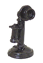 ISL24841 Old Black Desk Telephone by Island Crafts