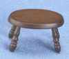 CLA10675 Small Walnut Footstool by Classics