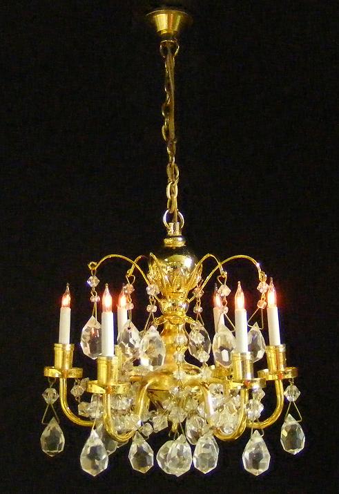 CK3020 Renaissance 6 Up-Arm Crystal Chandelier by Cir-Kit