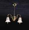 CK3006 2 Down-Arm Tulip Shade Chandelier by Cir-Kit  