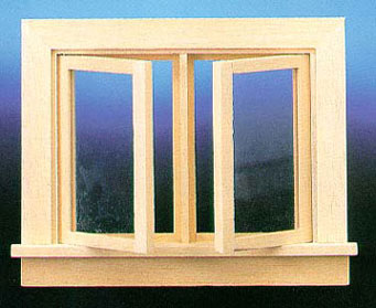 CLA70112 Double Swing-Out Window w/Pane by Classics