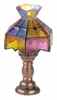 HWH2002 1/2 inch scale Crown Tiffany Table Lamp by Houseworks 