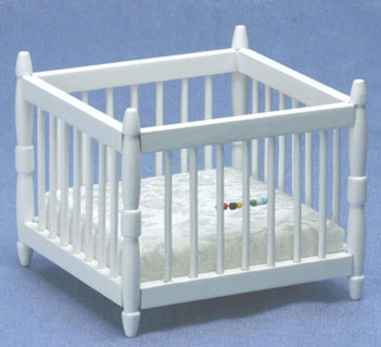 CLA10368 White Playpen by Classics