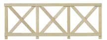 HW7501 Crossbuck Fence by Houseworks