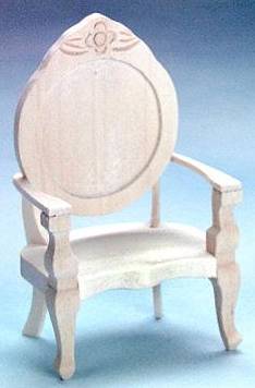 CLA08689 Round Back Chair - Unfinished by Classics 