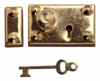 CLA05568 Brass Box Lock by Classics