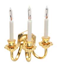 HW2527 Triple Candle Wall Sconce -Bi-Pin by Houseworks 