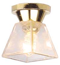 HW2793 SQ. Ceiling Lamp-Clear Shade by Houseworks