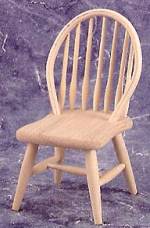 CLA08650 Round Back Chair-Unfinished by Classics