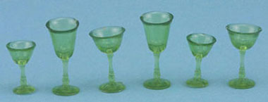 CB110TG - 6 Pcs, Stemware, Translucent Green