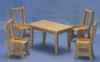 CLA01208 Oak Diningtable & 4 Chairs by Classics