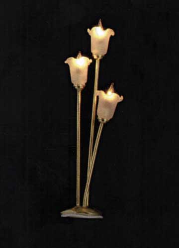 CK4312 3-Arm Tulip Shade Floor Lamp by Cir-Kit