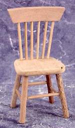 CLA08652 Straight Back Chair-Unfinished by Classics