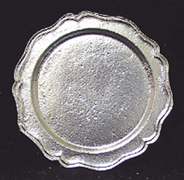 ISL0442 Round Tray Silver by Island Crafts