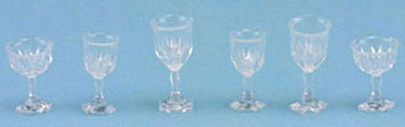 CB110CC - Stemware, Clear Cut, 6/Pc