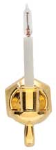 HW2525 Single Candle Wall Sconce-Bi-Pin by Houseworks 