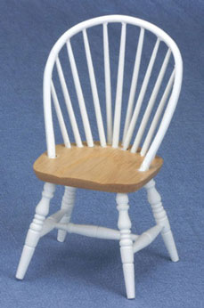 CLA10447 Oak/White Side Chair by Classics