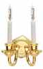 HW2526 Double Candle Wall Sconce-Bi-Pin by Houseworks