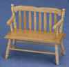 CLA10511 Oak Deacon Bench by Classics