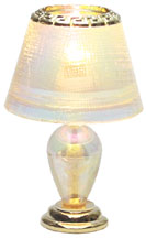 HW2528 Iridescent Teardrop Table Lamp by Houseworks 