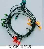 CK1020-5 24 Bulb Colored Christmas String by Cir-Kit