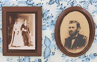 CB39A - Brown Framed Sepia Photos, 2/Pc