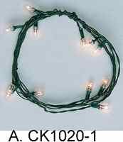 CK1020-1 12 Bulb Clear Christmas String by Cir-Kit